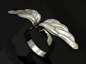 jewellery ring wing 3D Print Model