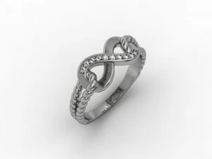 jewellery ring rope 3D Print Model