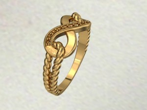 jewellery ring rope 3D Print Model