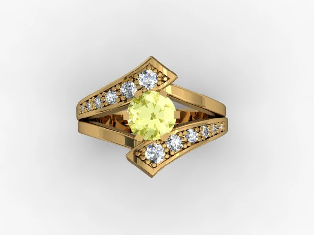 ювелирное кольцо 3D Принт Модель .c4d .max .obj .3ds .fbx .stl .blend 