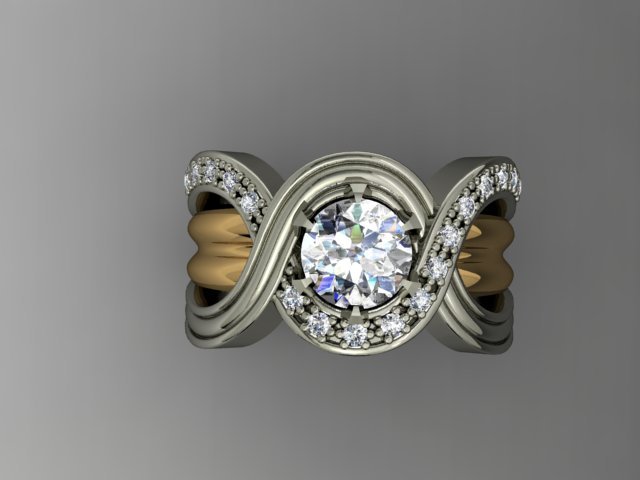 jewellery ring 3D Baskı Modeli .c4d .max .obj .3ds .fbx .stl .blend 