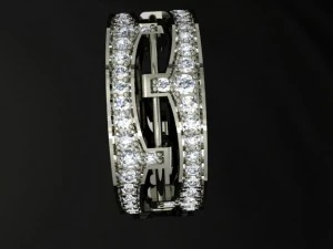 보석 반지 3D 프린트 모델