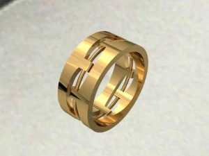 珠宝戒指 3D 打印模型