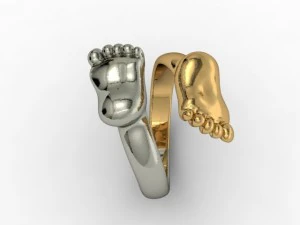 ジュエリーリングフット 3Dプリントモデル