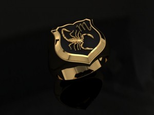 scorpion man signet ring 3D Print Model