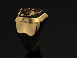 scorpion man signet ring 3D Print Model