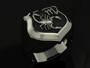 scorpion man signet ring 3D Print Model