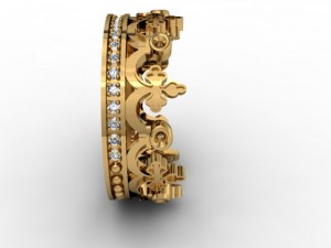 jewellery ring crown 3D प्रिंट मॉडल