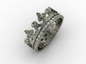 jewellery ring crown 3D प्रिंट मॉडल