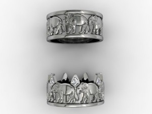 elephant rings 3D-printmodel