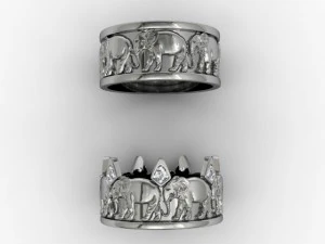 elephant rings 3D Print Model