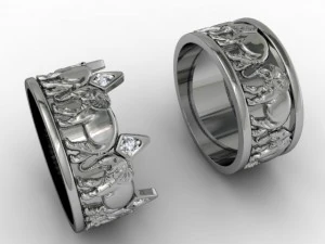 elephant rings 3D Print Model