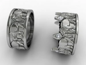 elephant rings 3D Print Model