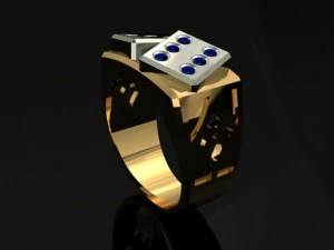 dice ring 3D Print Model