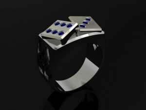 dice ring 3D 프린트 모델
