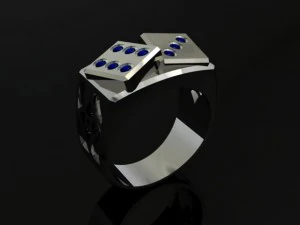 dice ring 3D Print Model