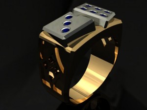 dice ring 3D 프린트 모델