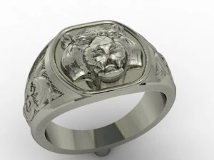 tiger signet ring 3D Print Model