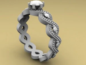 anel de joalheria Modelo de Impressão 3D