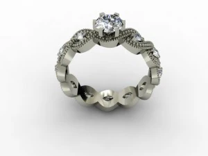 anel de joalheria Modelo de Impressão 3D