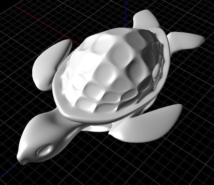Turtle 3d Model In Rings 3dexport