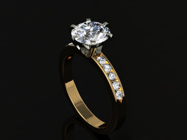 jewellery ring 3D 프린트 모델 .c4d .max .obj .3ds .fbx .stl .blend 