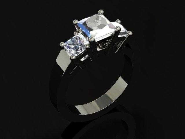 jewellery ring 3D-printmodel .c4d .max .obj .3ds .fbx .stl .blend 