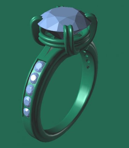 jewellery ring 3D Baskı Modeli .c4d .max .obj .3ds .fbx .stl .blend 