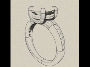 jewellery ring 3D Baskı Modeli