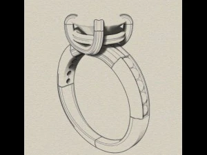 jewellery ring 3D Print Model