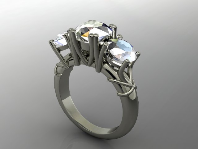 jewellery ring Model Cetak 3D .c4d .max .obj .3ds .fbx .stl .blend 
