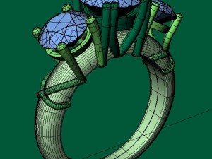 jewellery ring Model Cetak 3D