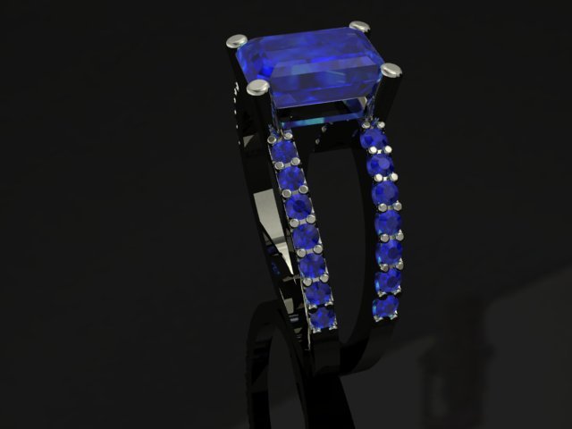 jewellery ring 3D Print Model .c4d .max .obj .3ds .fbx .stl .blend 