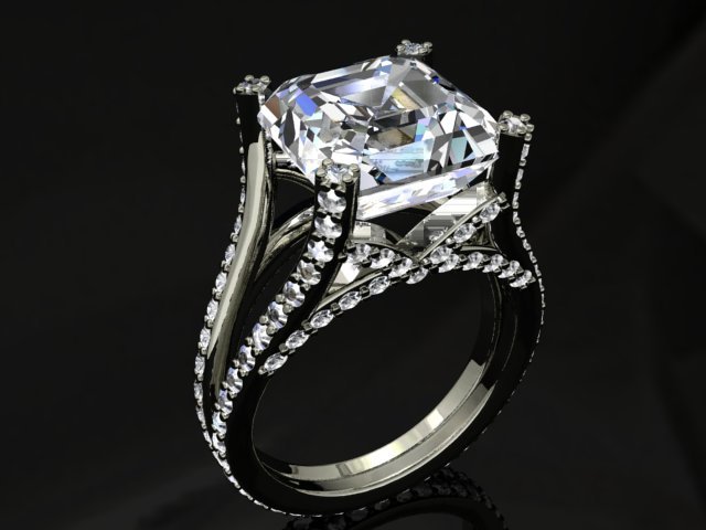 jewellery ring 3D 打印模型 .c4d .max .obj .3ds .fbx .stl .blend 