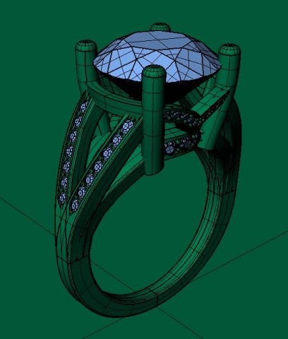 jewellery ring 3D Принт Модель .c4d .max .obj .3ds .fbx .stl .blend