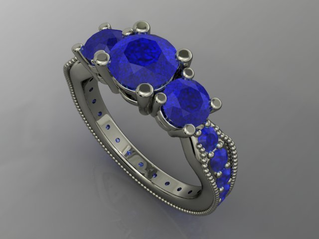 jewellery ring 3D Print Model .c4d .max .obj .3ds .fbx .stl .blend 