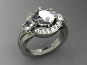 jewellery ring 3D-printmodel