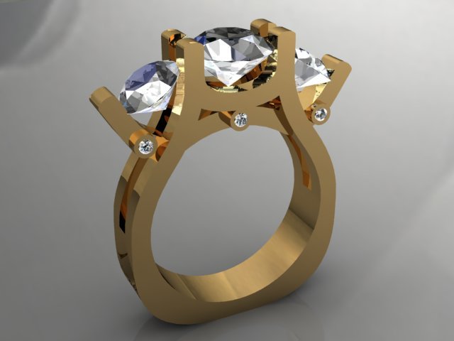 jewellery ring 3D-printmodel .c4d .max .obj .3ds .fbx .stl .blend 