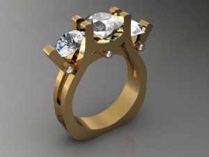 jewellery ring 3D-printmodel