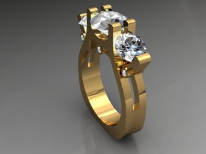 jewellery ring 3D-printmodel