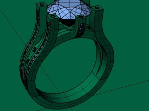 ювелирное кольцо 3D Принт Модель