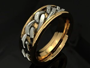 cincin rantai Model Cetak 3D