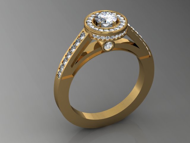 jewellery ring 3D 打印模型 .c4d .max .obj .3ds .fbx .stl .blend