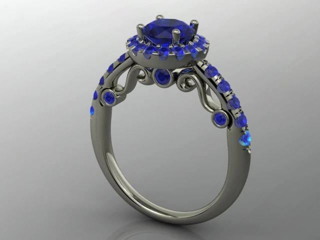 jewellery ring 3D Print Model .c4d .max .obj .3ds .fbx .stl .blend