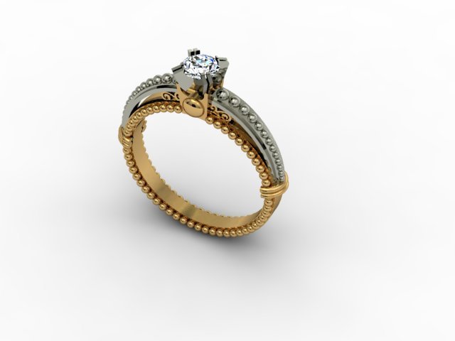 jewellery ring 3D 프린트 모델 .c4d .max .obj .3ds .fbx .stl .blend 