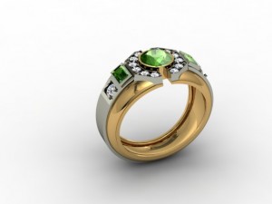 jewellery ring man Model do druku 3D