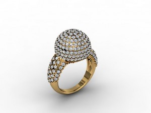 jewellery ring sphere ball Model do druku 3D