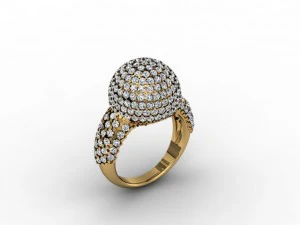 jewellery ring sphere ball 3D Print Model