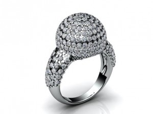 jewellery ring sphere ball Model do druku 3D
