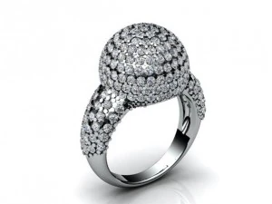 jewellery ring sphere ball 3D Print Model